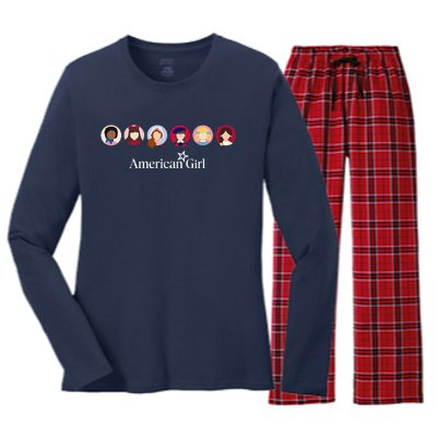 American Historical Icons Women's Long Sleeve Flannel Pajama Set 