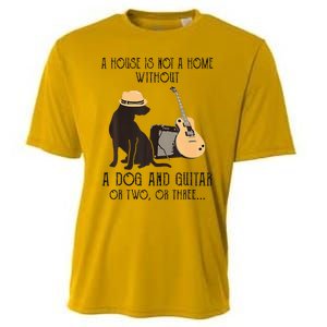 A House Is Not A Home Without A Dog And Guitar Or Two Cooling Performance Crew T-Shirt