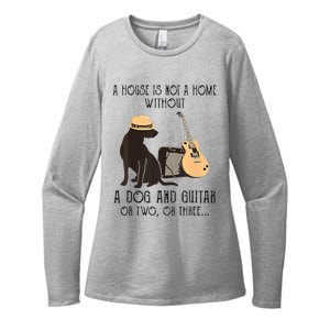 A House Is Not A Home Without A Dog And Guitar Or Two Womens CVC Long Sleeve Shirt