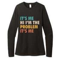 Anti Hero It's Me Hi I'm The Problem It's Me Retro Vintage Womens CVC Long Sleeve Shirt