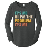 Anti Hero It's Me Hi I'm The Problem It's Me Retro Vintage Women's Perfect Tri Tunic Long Sleeve Shirt