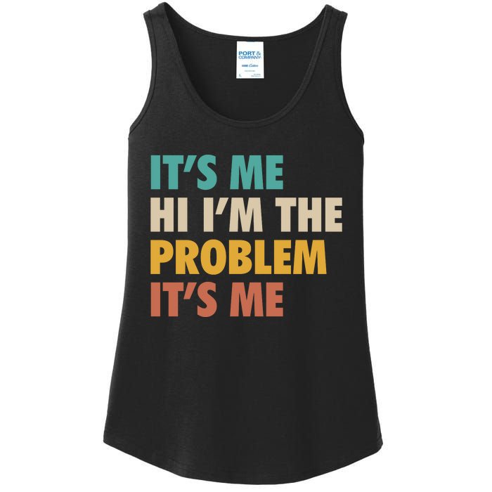 Anti Hero It's Me Hi I'm The Problem It's Me Retro Vintage Ladies Essential Tank