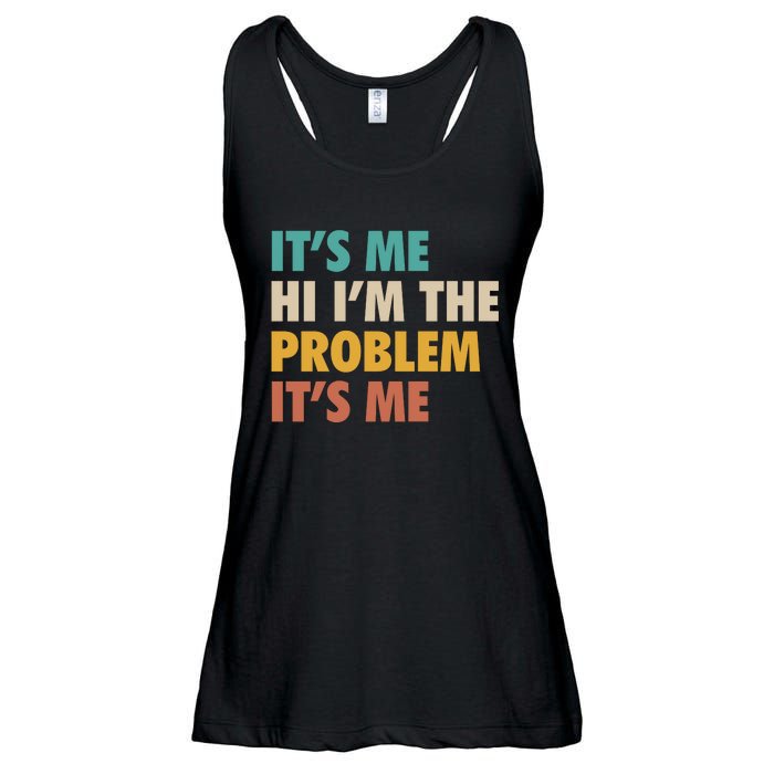 Anti Hero It's Me Hi I'm The Problem It's Me Retro Vintage Ladies Essential Flowy Tank