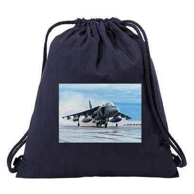 Av8b Harrier Jet Aircraft Drawstring Bag
