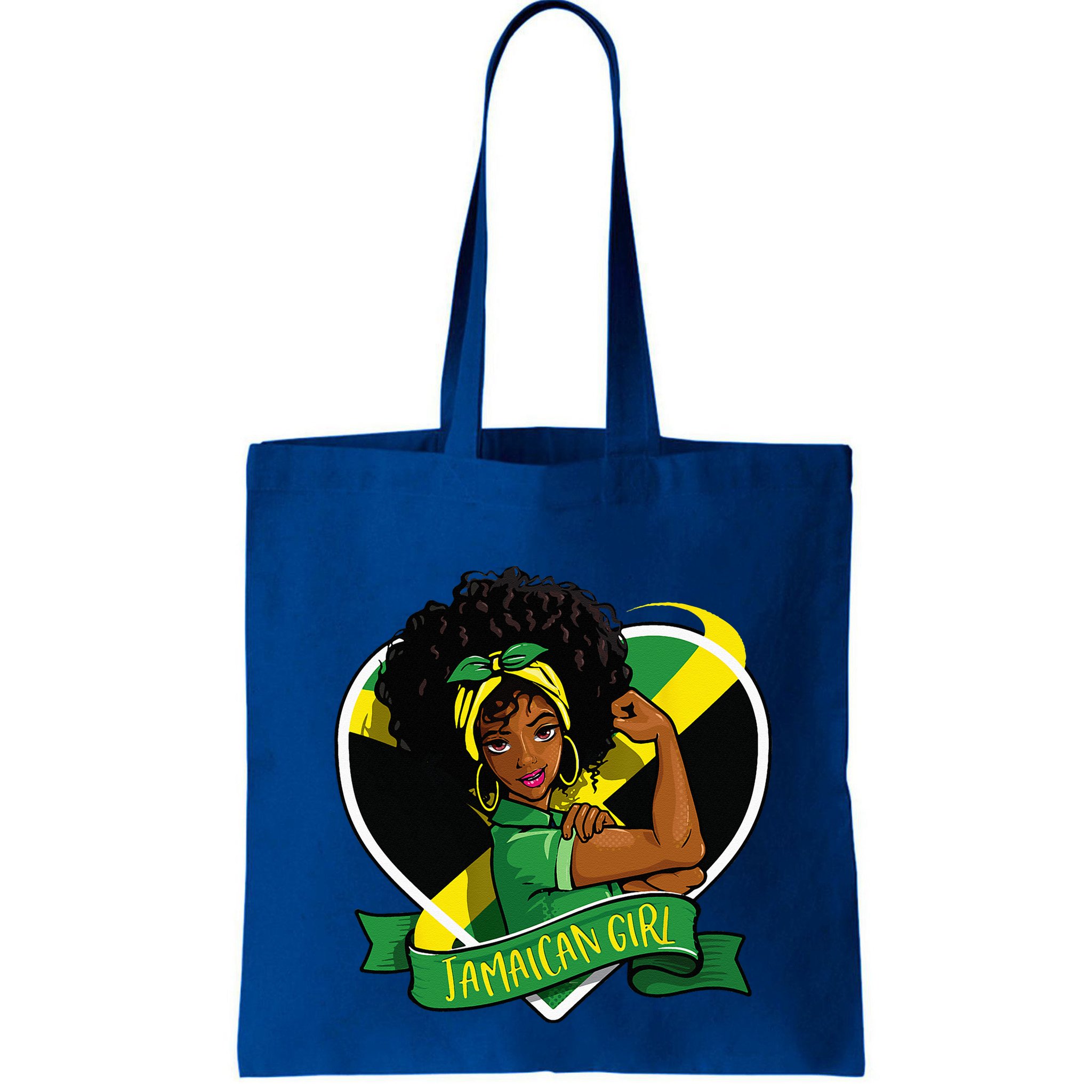 Afro Hair Jamaican Flag Women Black Melanin Jamaica Bag