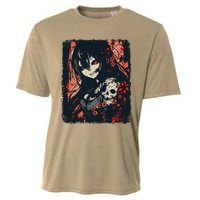 Anime Horroraesthetic Japanese Creepy Kawaii Goth Cooling Performance Crew T-Shirt