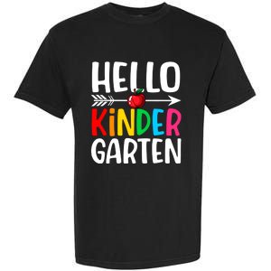 Awesome Hello Kindergarten Teacher Student Cute Kindergarten Meaningful Gift Garment-Dyed Heavyweight T-Shirt