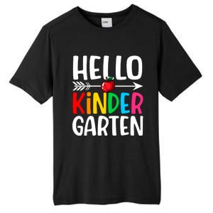 Awesome Hello Kindergarten Teacher Student Cute Kindergarten Meaningful Gift Tall Fusion ChromaSoft Performance T-Shirt