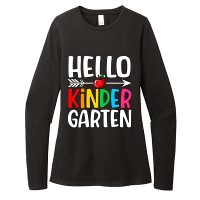 Awesome Hello Kindergarten Teacher Student Cute Kindergarten Meaningful Gift Womens CVC Long Sleeve Shirt