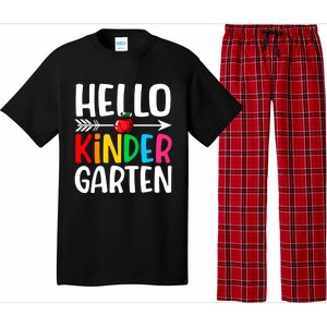 Awesome Hello Kindergarten Teacher Student Cute Kindergarten Meaningful Gift Pajama Set