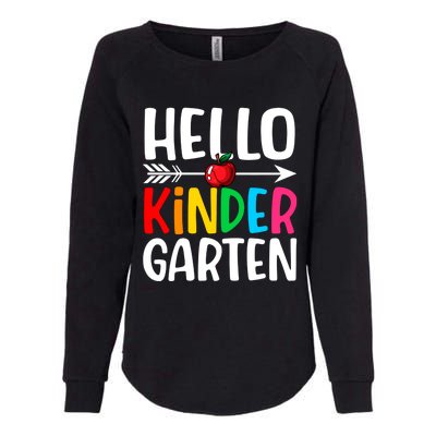 Awesome Hello Kindergarten Teacher Student Cute Kindergarten Meaningful Gift Womens California Wash Sweatshirt