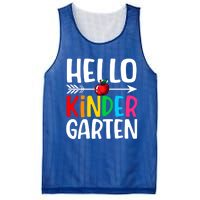 Awesome Hello Kindergarten Teacher Student Cute Kindergarten Meaningful Gift Mesh Reversible Basketball Jersey Tank