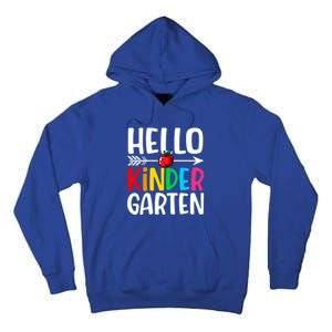 Awesome Hello Kindergarten Teacher Student Cute Kindergarten Meaningful Gift Tall Hoodie