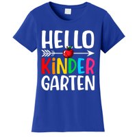 Awesome Hello Kindergarten Teacher Student Cute Kindergarten Meaningful Gift Women's T-Shirt