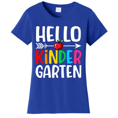 Awesome Hello Kindergarten Teacher Student Cute Kindergarten Meaningful Gift Women's T-Shirt