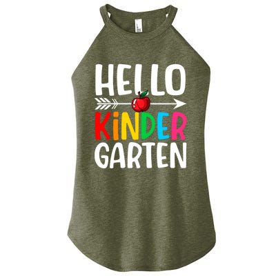 Awesome Hello Kindergarten Teacher Student Cute Kindergarten Meaningful Gift Women’s Perfect Tri Rocker Tank