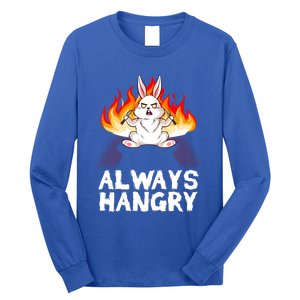 Always Hungry Knife Fire Bunny Rabbit Kawaii Anime Rodent Gift Long Sleeve Shirt