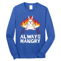 Always Hungry Knife Fire Bunny Rabbit Kawaii Anime Rodent Gift Long Sleeve Shirt