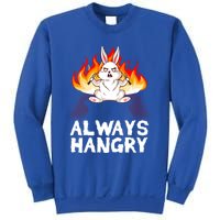 Always Hungry Knife Fire Bunny Rabbit Kawaii Anime Rodent Gift Sweatshirt