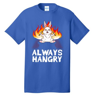 Always Hungry Knife Fire Bunny Rabbit Kawaii Anime Rodent Gift Tall T-Shirt