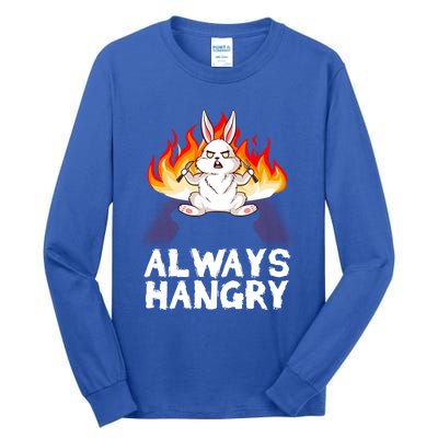 Always Hungry Knife Fire Bunny Rabbit Kawaii Anime Rodent Gift Tall Long Sleeve T-Shirt