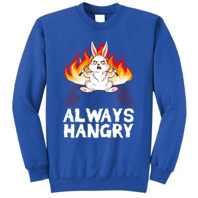 Always Hungry Knife Fire Bunny Rabbit Kawaii Anime Rodent Gift Tall Sweatshirt