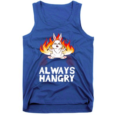 Always Hungry Knife Fire Bunny Rabbit Kawaii Anime Rodent Gift Tank Top