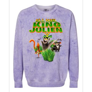 All Hail King Julien Gift For Fans All Hail King Julien Crimson Colorblast Crewneck Sweatshirt