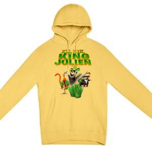 All Hail King Julien Gift For Fans All Hail King Julien Crimson Premium Pullover Hoodie