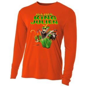 All Hail King Julien Gift For Fans All Hail King Julien Crimson Cooling Performance Long Sleeve Crew