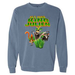 All Hail King Julien Gift For Fans All Hail King Julien Crimson Garment-Dyed Sweatshirt