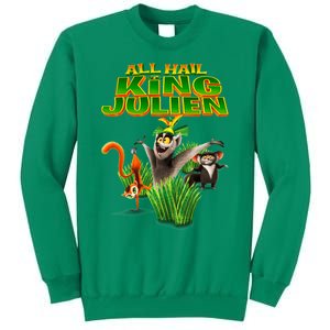 All Hail King Julien Gift For Fans All Hail King Julien Crimson Sweatshirt