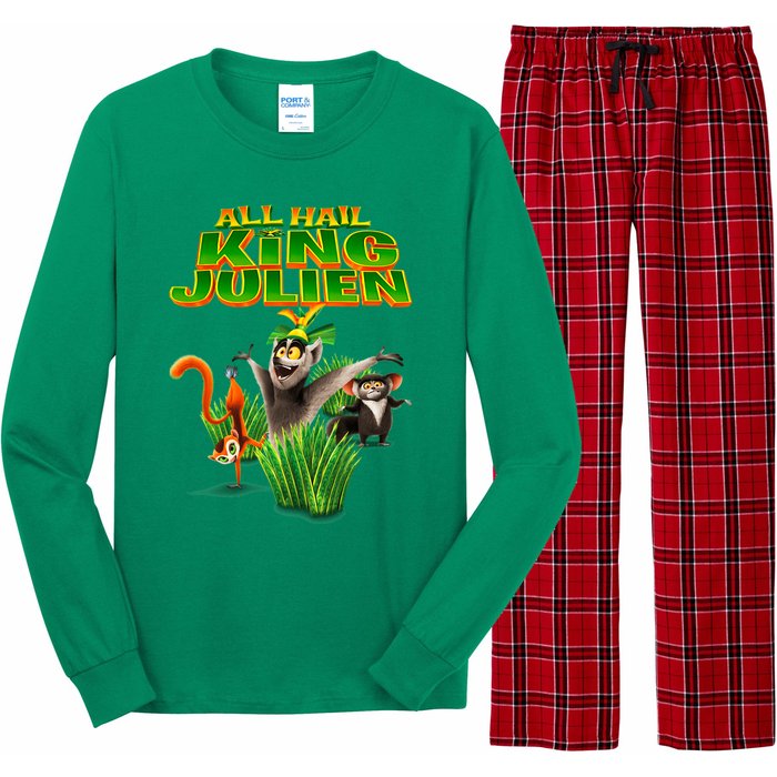 All Hail King Julien Gift For Fans All Hail King Julien Crimson Long Sleeve Pajama Set