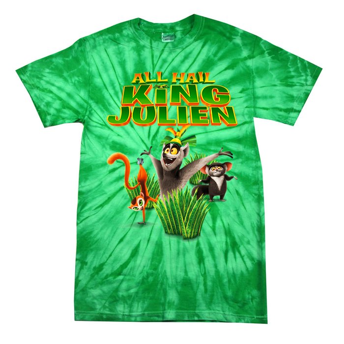 All Hail King Julien Gift For Fans All Hail King Julien Crimson Tie-Dye T-Shirt