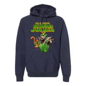 All Hail King Julien Gift For Fans All Hail King Julien Crimson Premium Hoodie