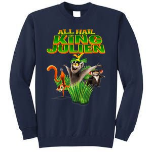 All Hail King Julien Gift For Fans All Hail King Julien Crimson Tall Sweatshirt