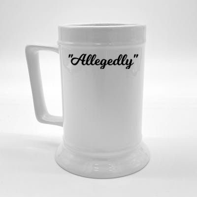 Allegedly Humor Lawyer Quote Funny Attorney Law School Gift Beer Stein