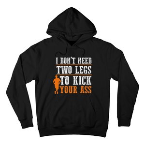 Ampu Humor Life Full Time Leg Arm Funny Recovery Gifts Hoodie