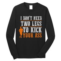 Ampu Humor Life Full Time Leg Arm Funny Recovery Gifts Long Sleeve Shirt