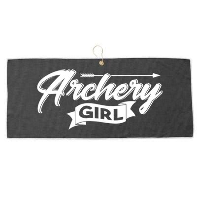 Archery Hunting Lover Athletic Bow Hunting Archer Arrow Cute Gift Large Microfiber Waffle Golf Towel