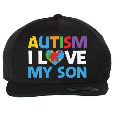 Autism Heart Love Autism Puzzle, Autism Mom Wool Snapback Cap