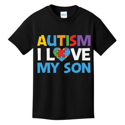 Autism Heart Love Autism Puzzle, Autism Mom Kids T-Shirt