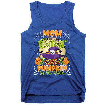 Autism Halloween Mom Of The Cutest Pumpkin In The Patch Meaningful Gift Tank Top