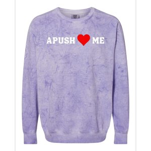 Apush Heart Me Students Teachers Colorblast Crewneck Sweatshirt