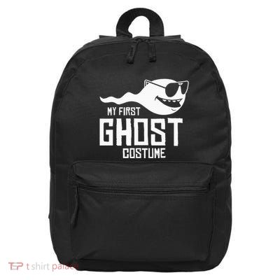 Adult Humor My First Ghost Costume Funny Halloween Gift 16 in Basic Backpack