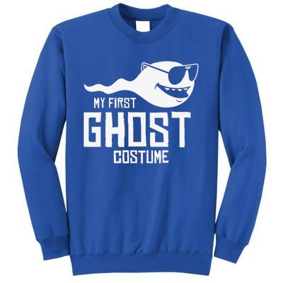 Adult Humor My First Ghost Costume Funny Halloween Gift Sweatshirt