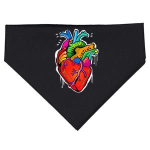 Anatomical Heart Medical Hospital Personal Cardiologist USA-Made Doggie Bandana