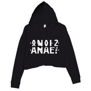 Anal Hidden Message The Original 2024 Crop Fleece Hoodie