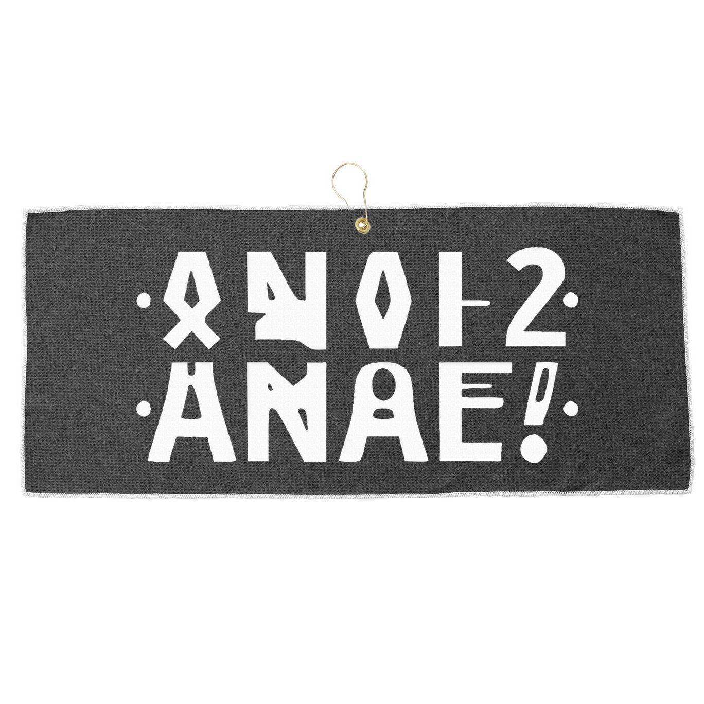 Anal Hidden Message The Original 2024 Large Microfiber Waffle Golf Towel