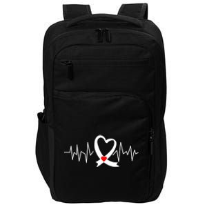 American Heart Month Heart Health Awareness Heart Disease Gift Impact Tech Backpack